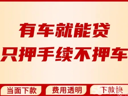 绵阳车辆抵押贷款,不押车贷款,不看信用大数据